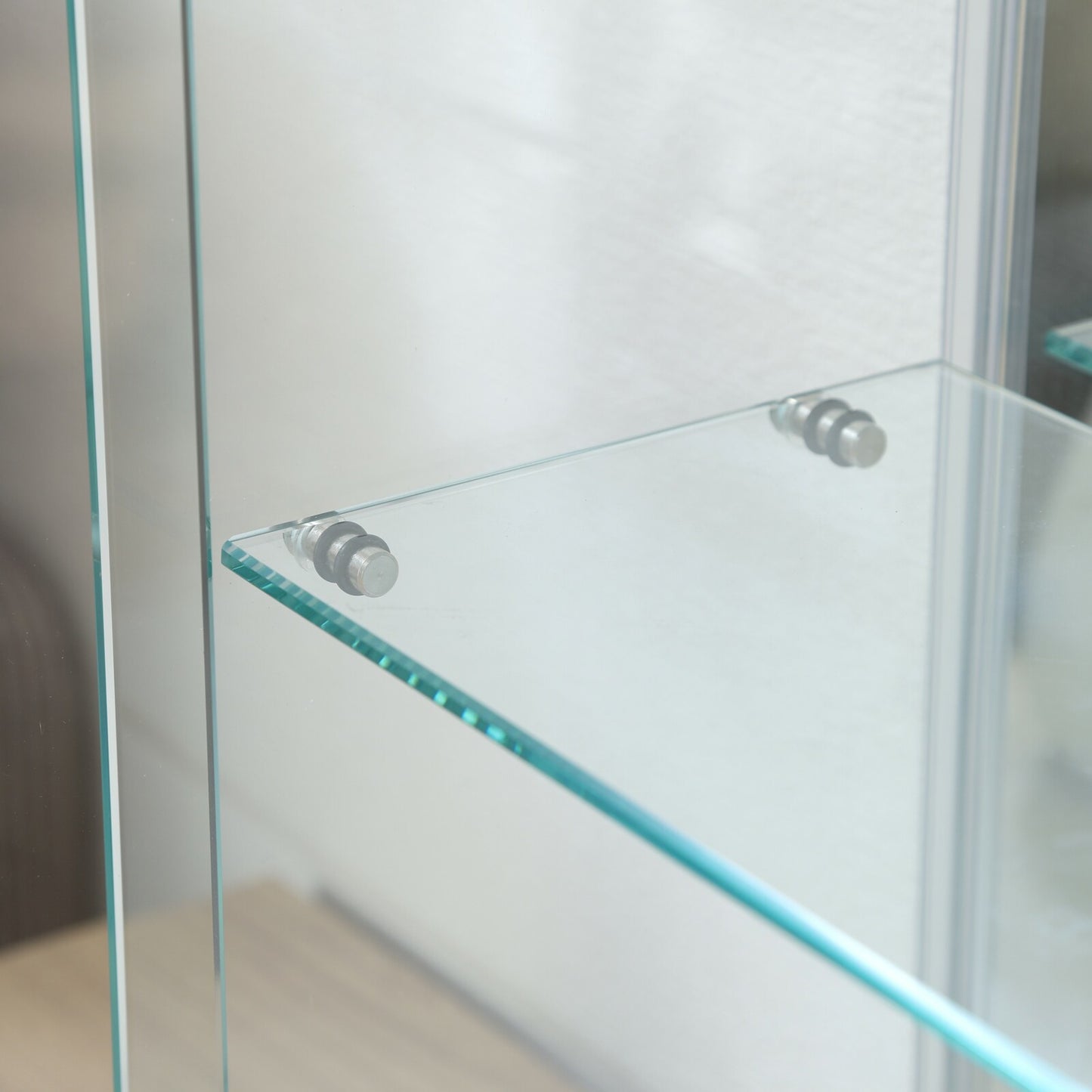 卓上ガラスコレクションケース ホワイト | Tabletop Glass Collection Case, White