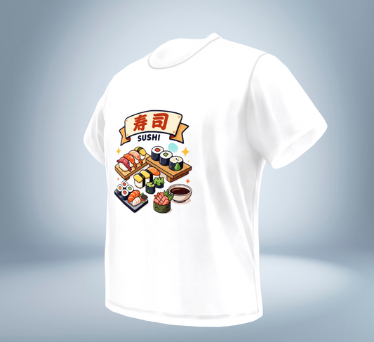 Japanese Sushi Collection - T-Shirt(White)Original Tokyo Treasures Japan
