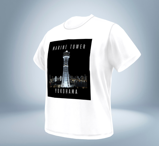 Marin Tower - Yokohama T-Shirt(White)Tokyo Treasures Japan
