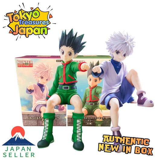 HUNTER×HUNTER Noodle Stopper Figure Gon & Killua Set of 2 types Authentic