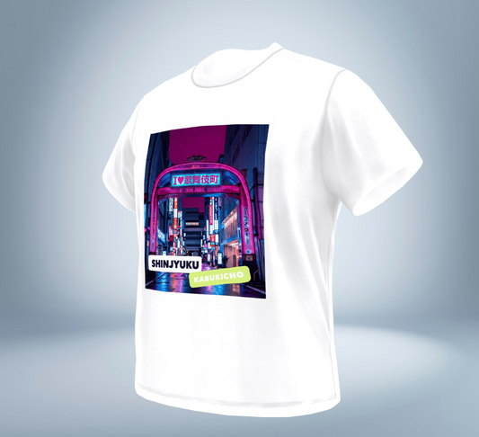 Tokyo Nights - I Love Kabukicho T-Shirt(White)Tokyo Treasures Japan