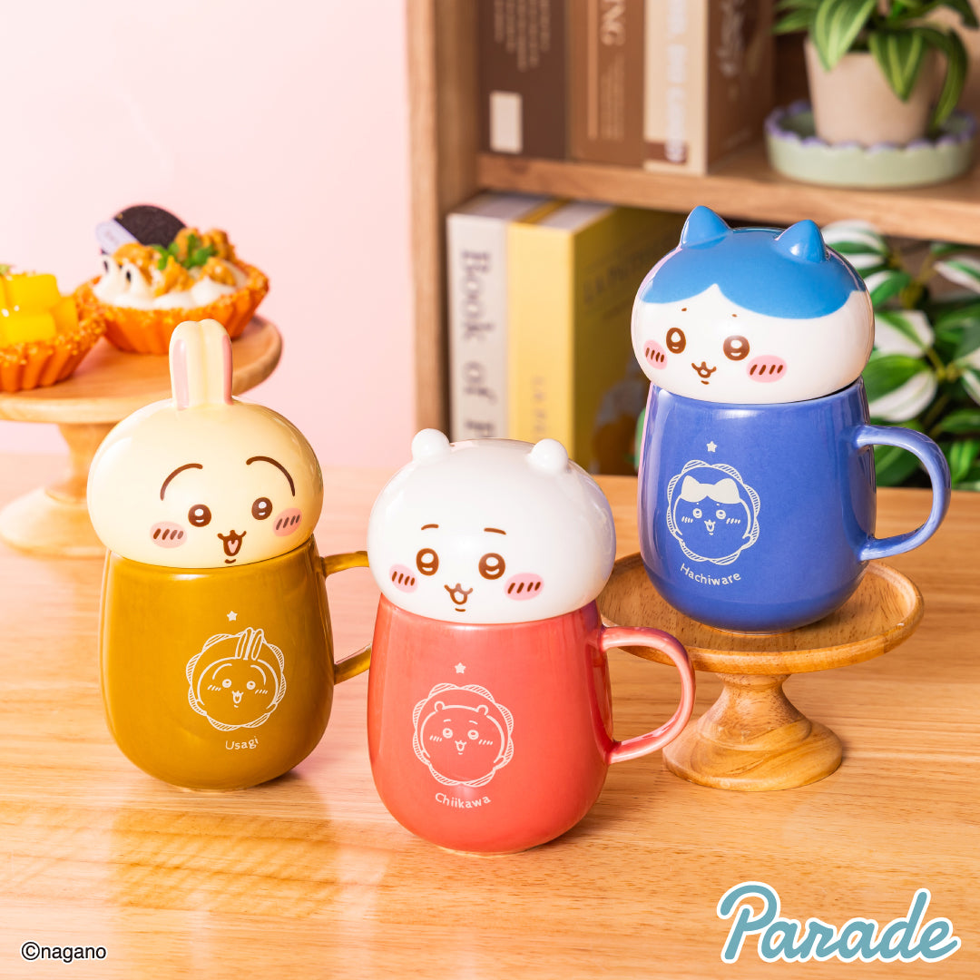 Chiikawa Face-Lid Mug (Available in 3 Styles) Authentic Japanese Parade