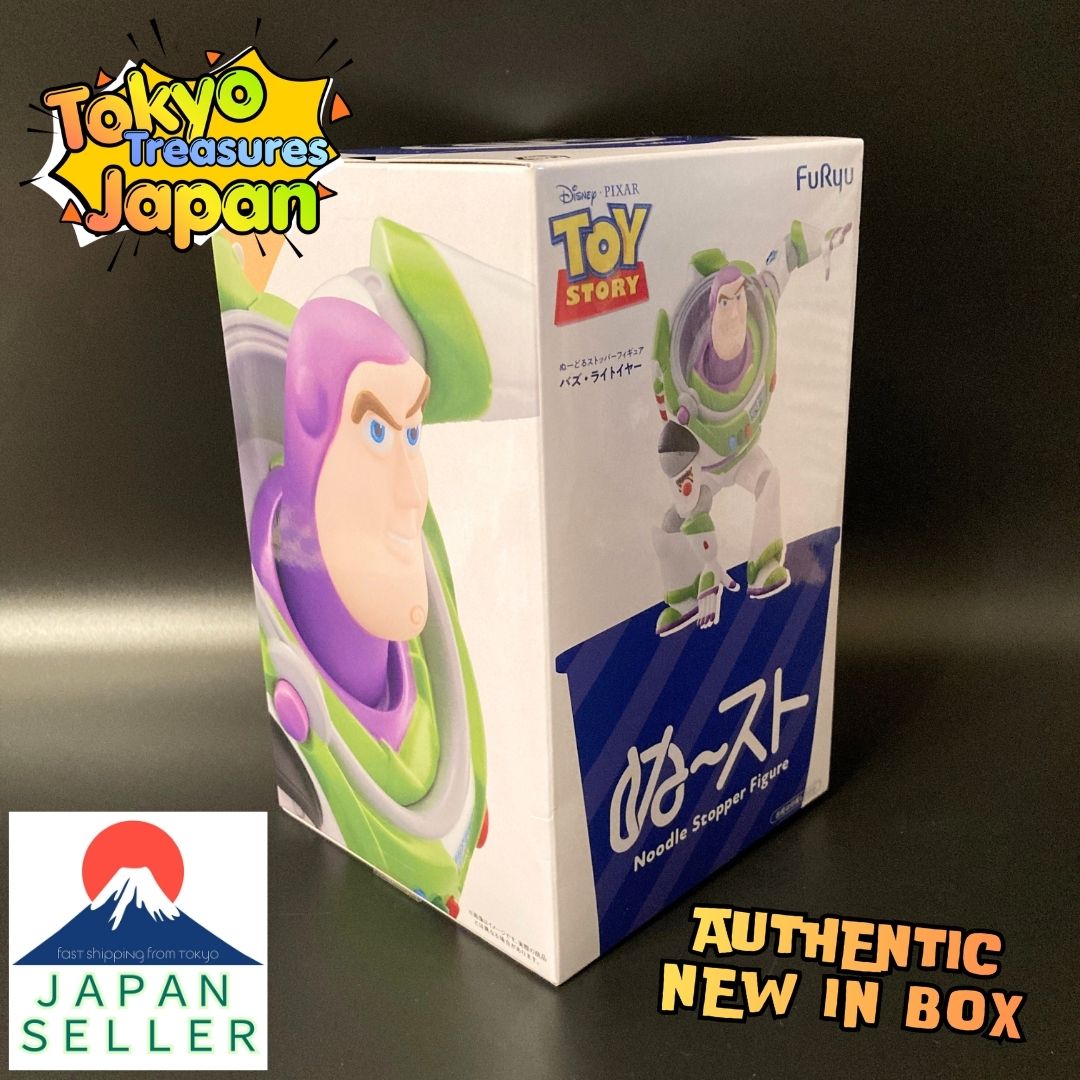 Disney Toy Story Noodle Stopper Figure: Buzz Lightyear Authentic Japanese FuRyu