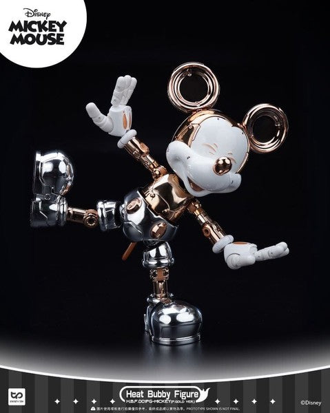 HeatBoys HB0076 Gold Limited Edition Mickey Mouse Alloy Articulated Figure (Disney)