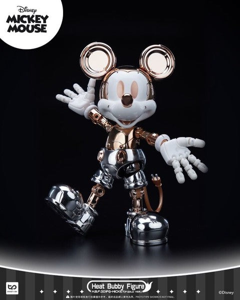 HeatBoys HB0076 Gold Limited Edition Mickey Mouse Alloy Articulated Figure (Disney)