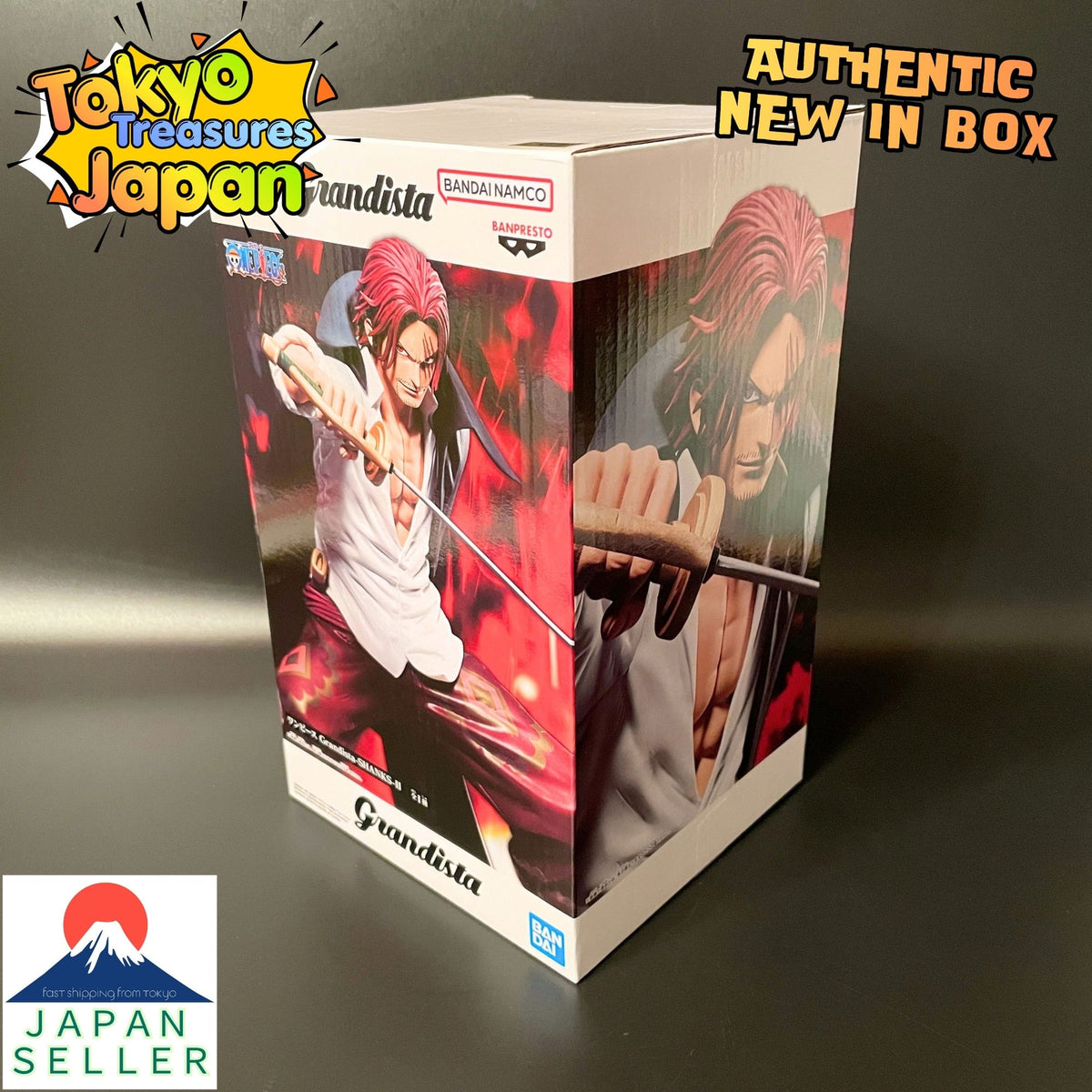 One Piece Grandista -SHANKS- II Figure Authentic Japanese Banpresto