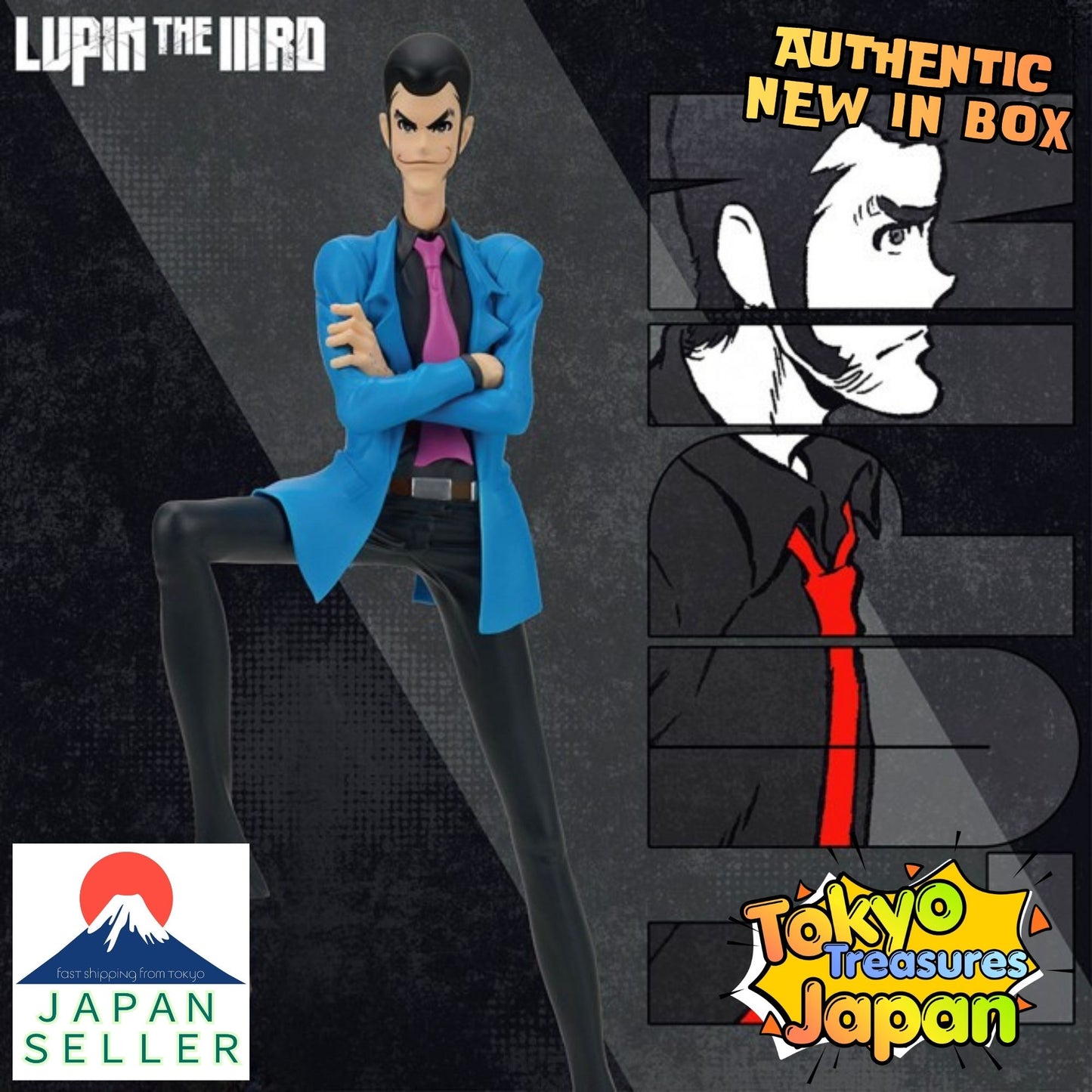 LUPIN THE ⅢRD Lupin III Figure Authentic Japan Anime Banpresto