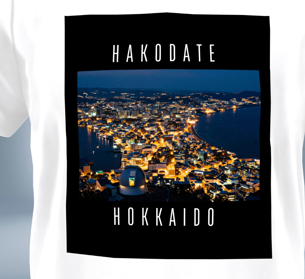 Hakodate - Hokkaido T-Shirt（White）Tokyo Treasures Japan