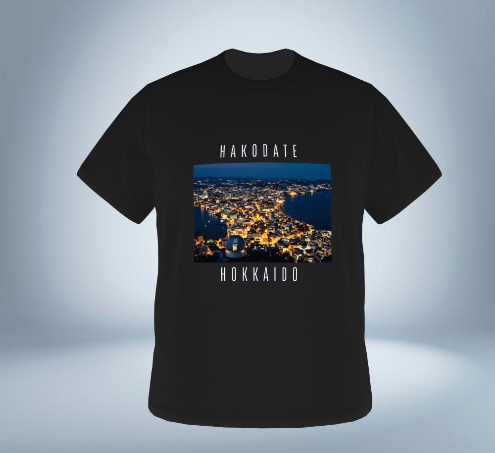 Hakodate - Hokkaido T-Shirt（Black）Tokyo Treasures Japan
