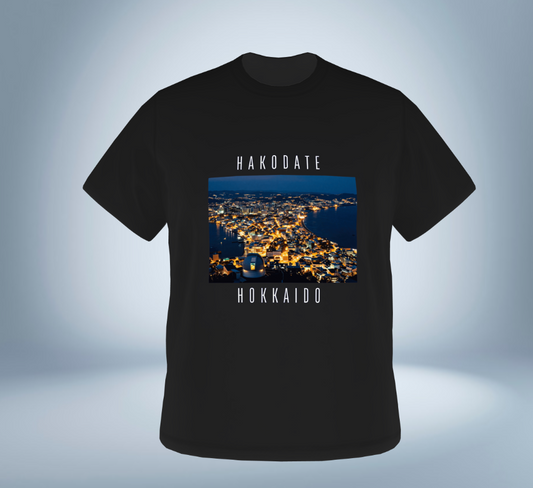 Hakodate - Hokkaido T-Shirt（Black）Tokyo Treasures Japan