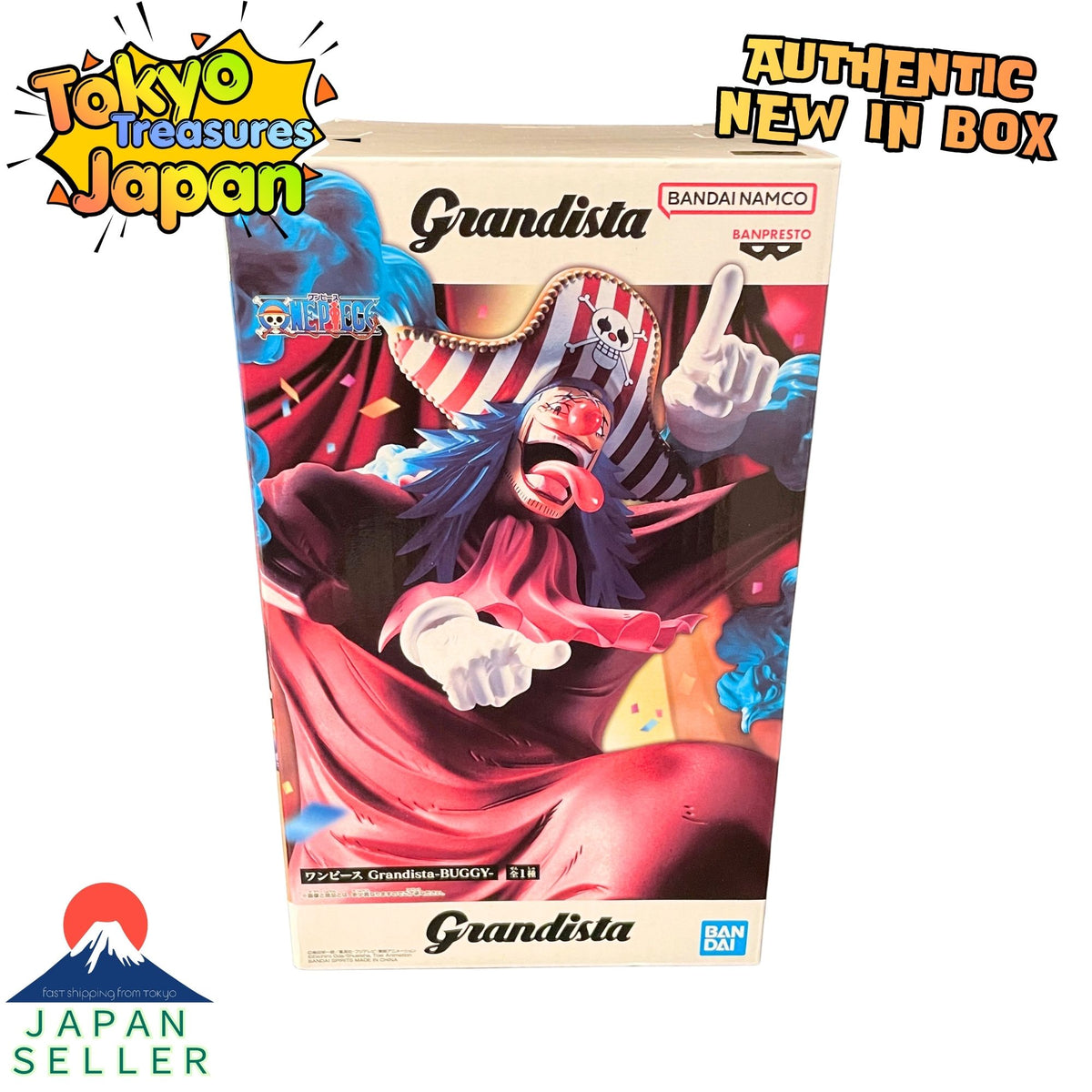 One Piece Grandista - BUGGY - Figure Authentic Japanese Banpresto