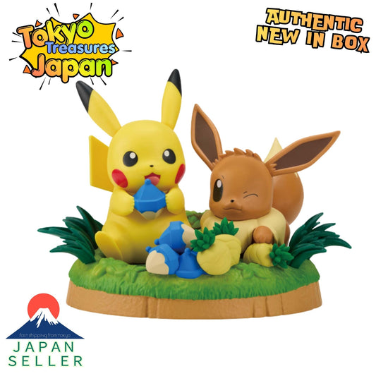 Pokémon Munching Time Figure ~Pikachu&Eevee~Authentic Japan Anime