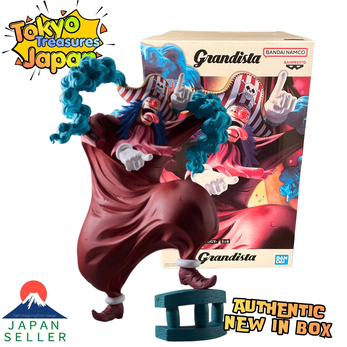 One Piece Grandista - BUGGY - Figure Authentic Japanese Banpresto