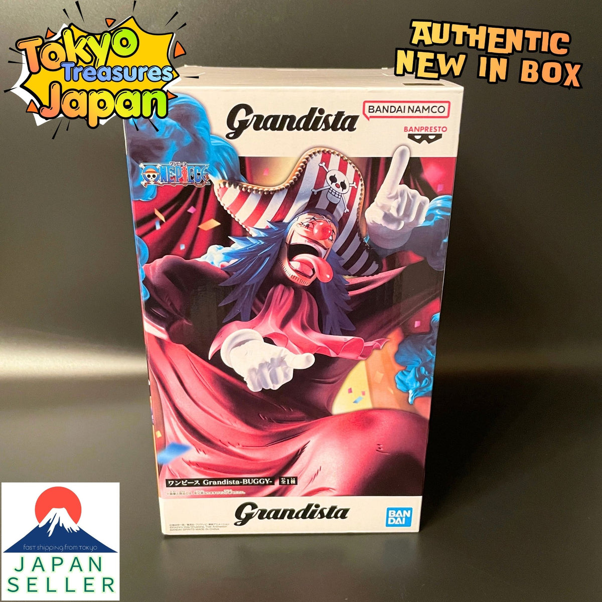 One Piece Grandista - BUGGY - Figure Authentic Japanese Banpresto