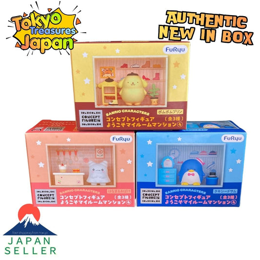 Sanrio Characters Concept Figures Welcome to My Room Apartment ④ Complete Set of 3