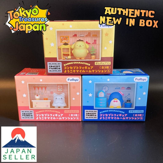 Sanrio Characters Concept Figures Welcome to My Room Apartment ④ Complete Set of 3