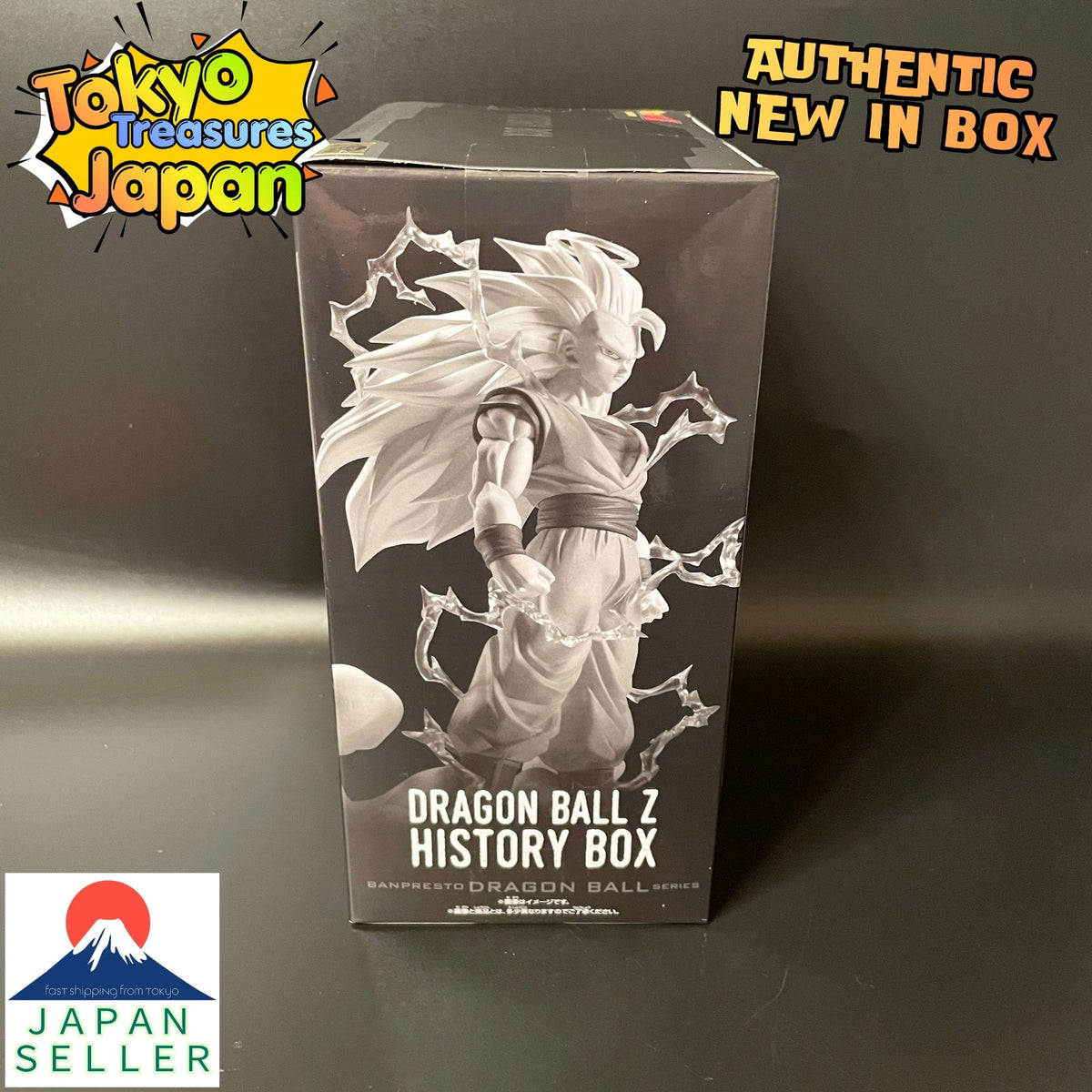 Dragon Ball Z History Box: Super Saiyan 3 Son Goku Figure Authentic Japanese