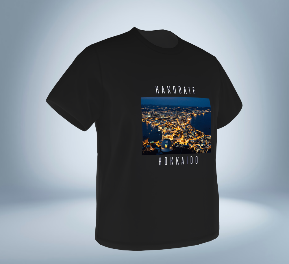 Hakodate - Hokkaido T-Shirt（Black）Tokyo Treasures Japan