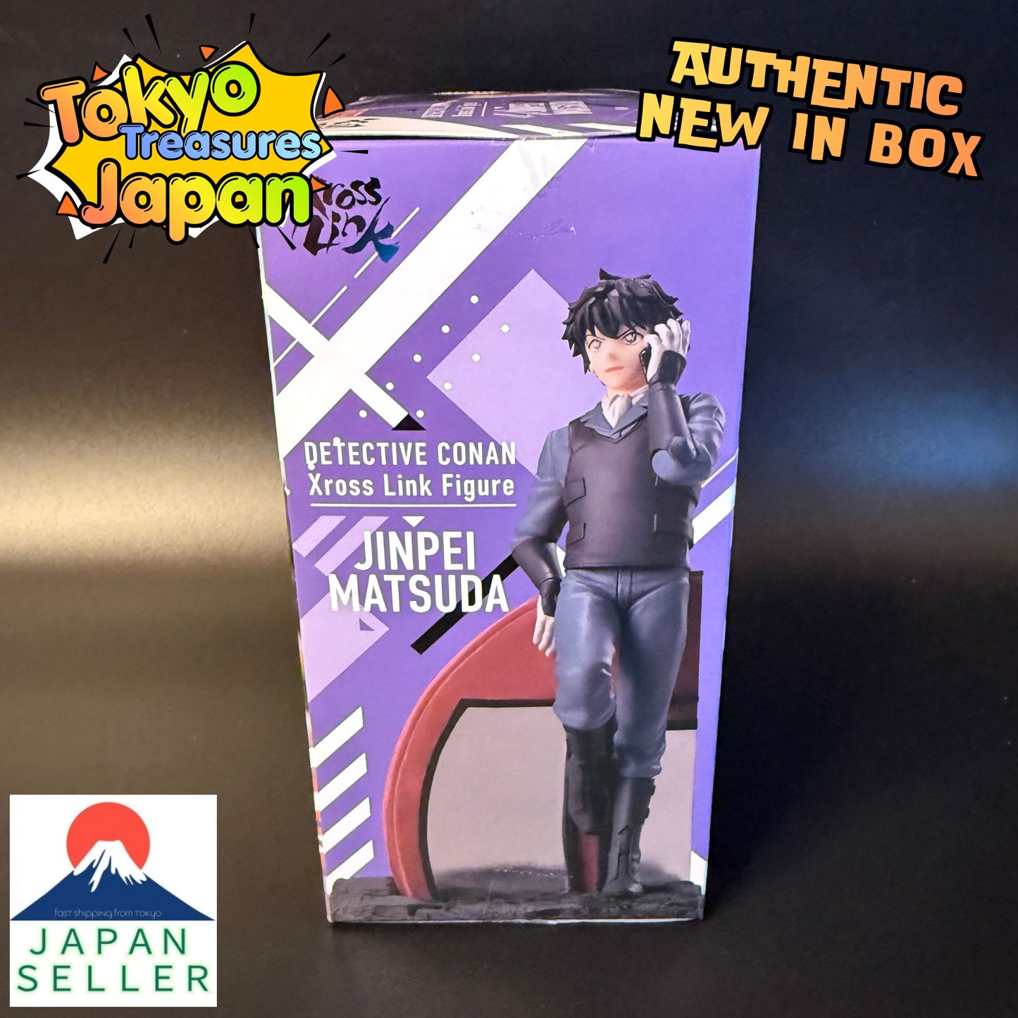 Detective Conan XrossLink Figure "Jinpei Matsuda" Sega Authentic Japan Anime