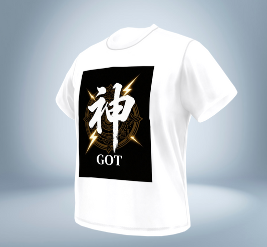 KANJI Collection – 神 - GOT - T-Shirt（White）Original Tokyo Treasures Japan