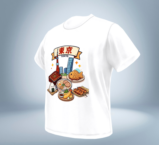 Japanese Tokyo Collection - T-Shirt（White）Original Tokyo Treasures Japan