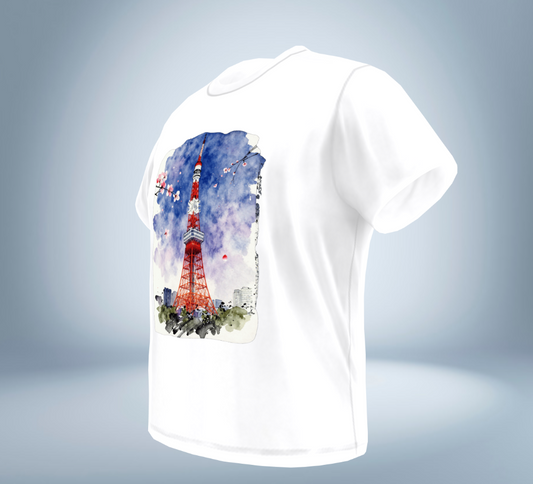 Tokyo Spring Memories Graphic T-Shirt（White）Original Tokyo Treasures Japan