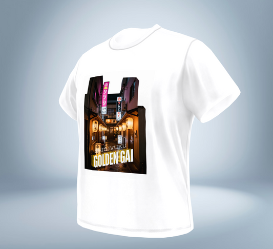 Shinjyuku - Golden Gai T-Shirt（White）Tokyo Treasures Japan
