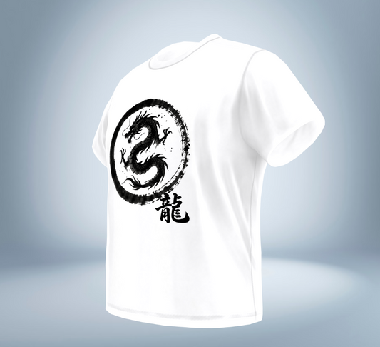 KANJI Collection – Dragon Power T-Shirt（White）Original Tokyo Treasures Japan