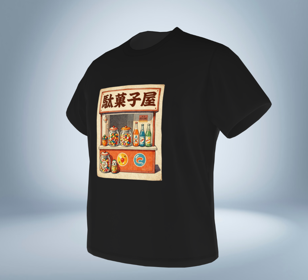 Showa Memories Collection Ver.3 T-Shirt（Black）Tokyo Treasures Japan