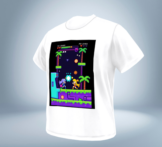 Retro Game Collection Graphic T-Shirt Ver.2（White）Original Tokyo Treasures Japan