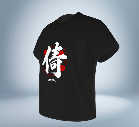 KANJI Collection – Samurai Spirit T-Shirt（Black）Original Tokyo Treasures Japan