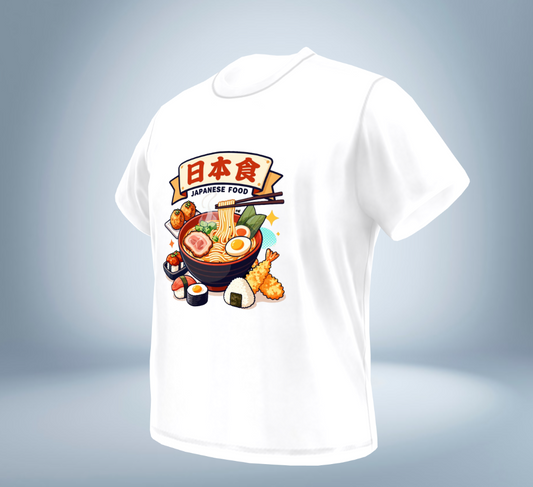 Japanese Gourmet Collection - T-Shirt（White）Original Tokyo Treasures Japan