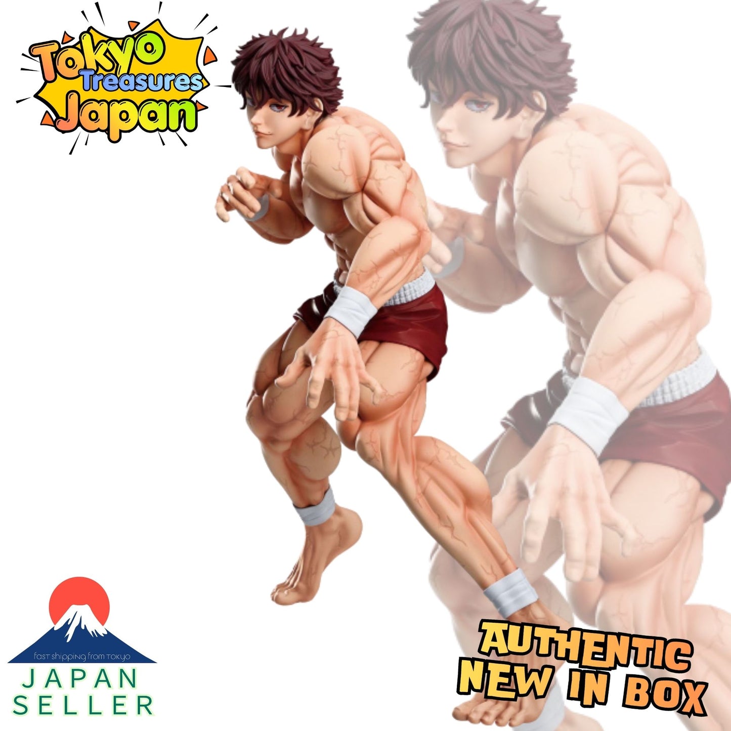 Baki Grandista!! -HANMA BAKI- Authentic Japanese Banpresto