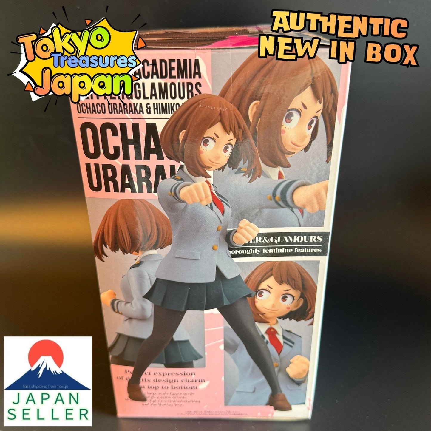 My Hero Academia GLITTER & GLAMOURS OCHACO URARAKA Authentic Banpresto