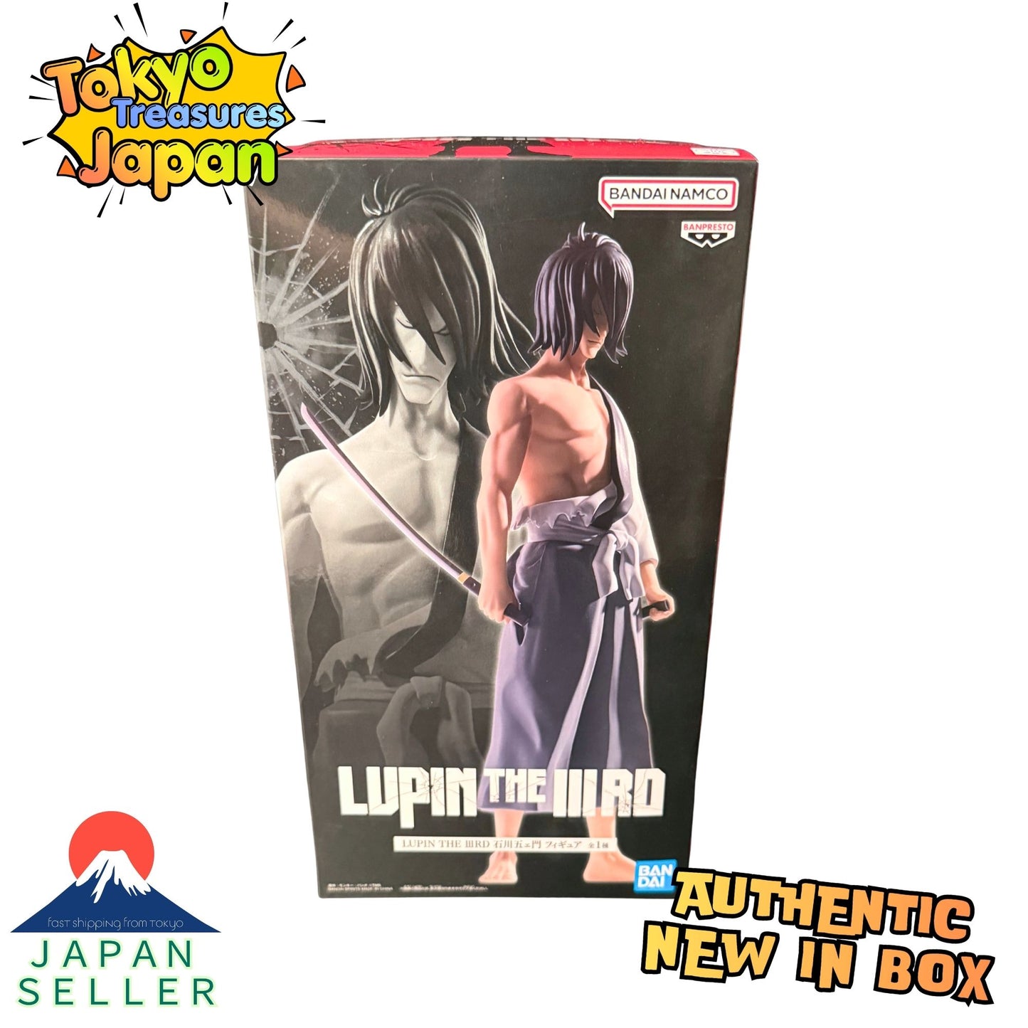LUPIN THE ⅢRD Goemon Ishikawa Figure Authentic Japanese