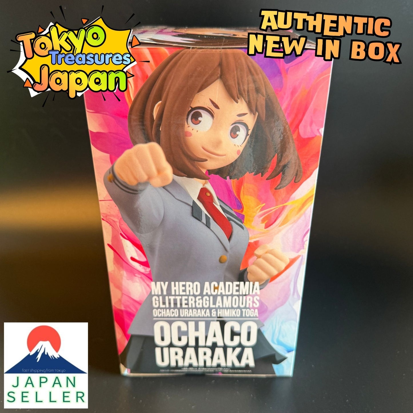 My Hero Academia GLITTER & GLAMOURS OCHACO URARAKA Authentic Banpresto