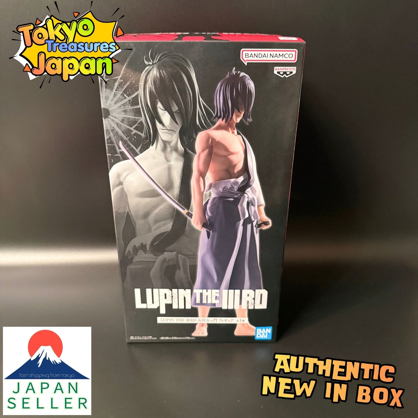 LUPIN THE ⅢRD Goemon Ishikawa Figure Authentic Japanese