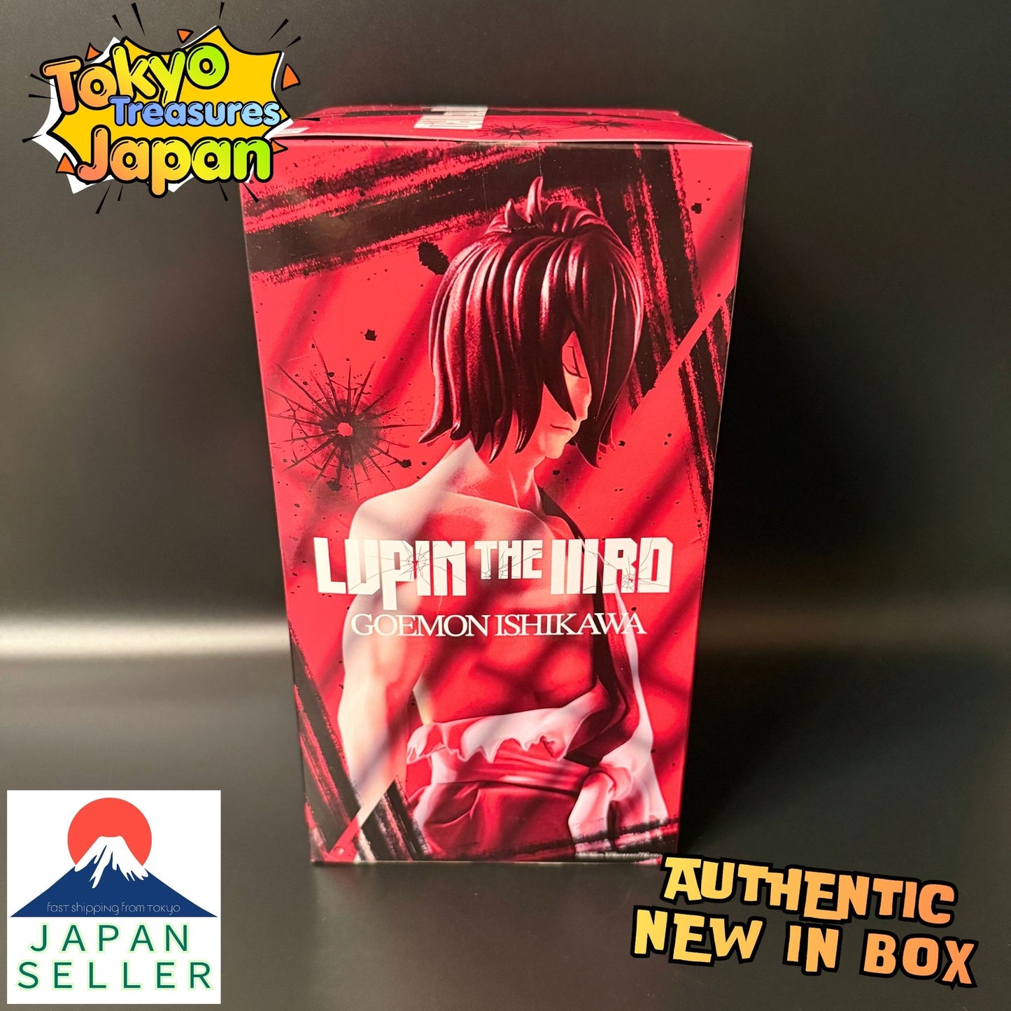 LUPIN THE ⅢRD Goemon Ishikawa Figure Authentic Japanese