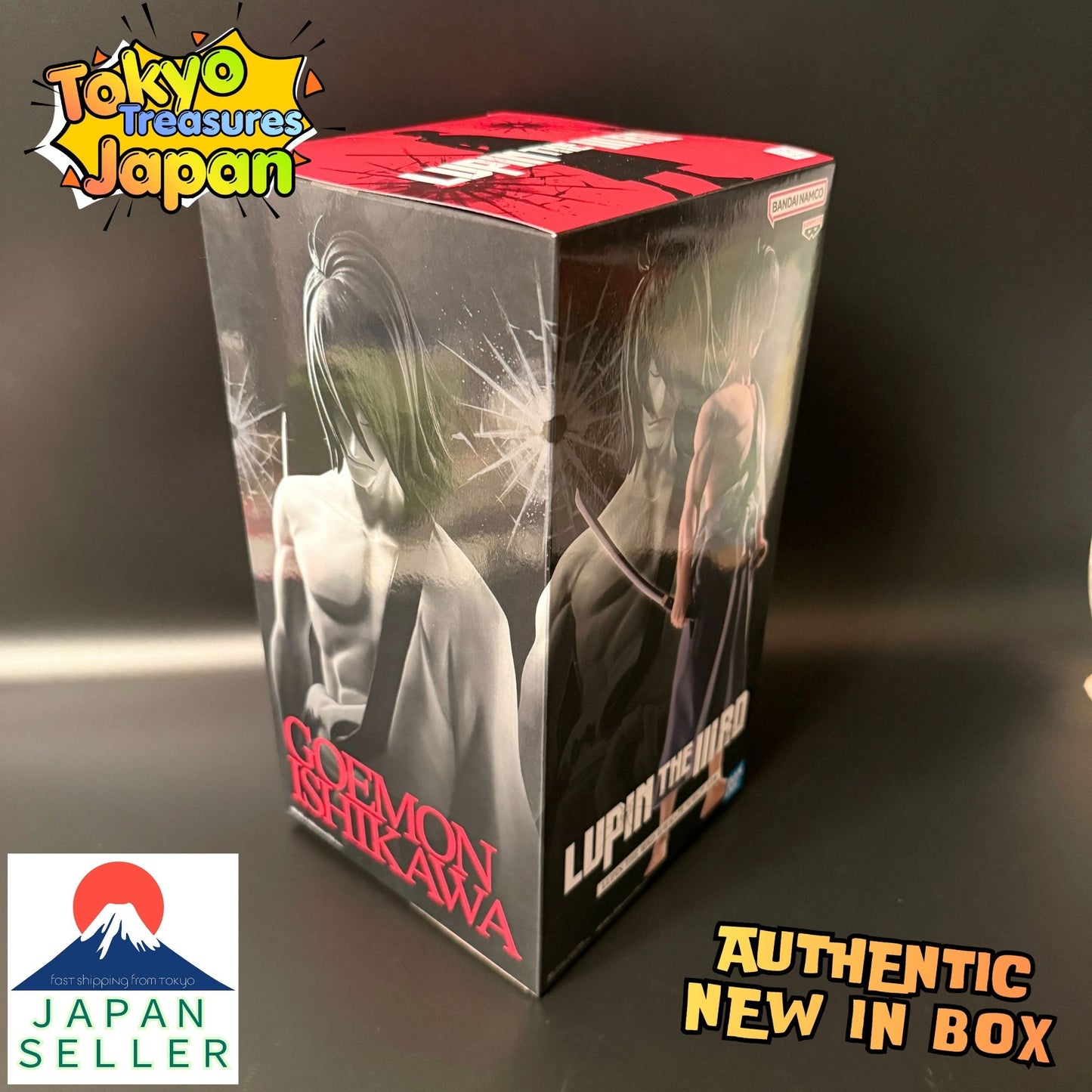 LUPIN THE ⅢRD Goemon Ishikawa Figure Authentic Japanese