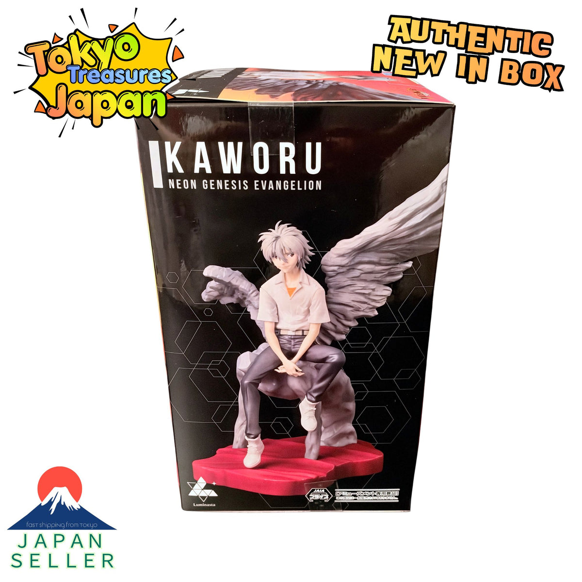 Neon Genesis Evangelion Luminasta Kaworu Figure Authentic Japanese Sega