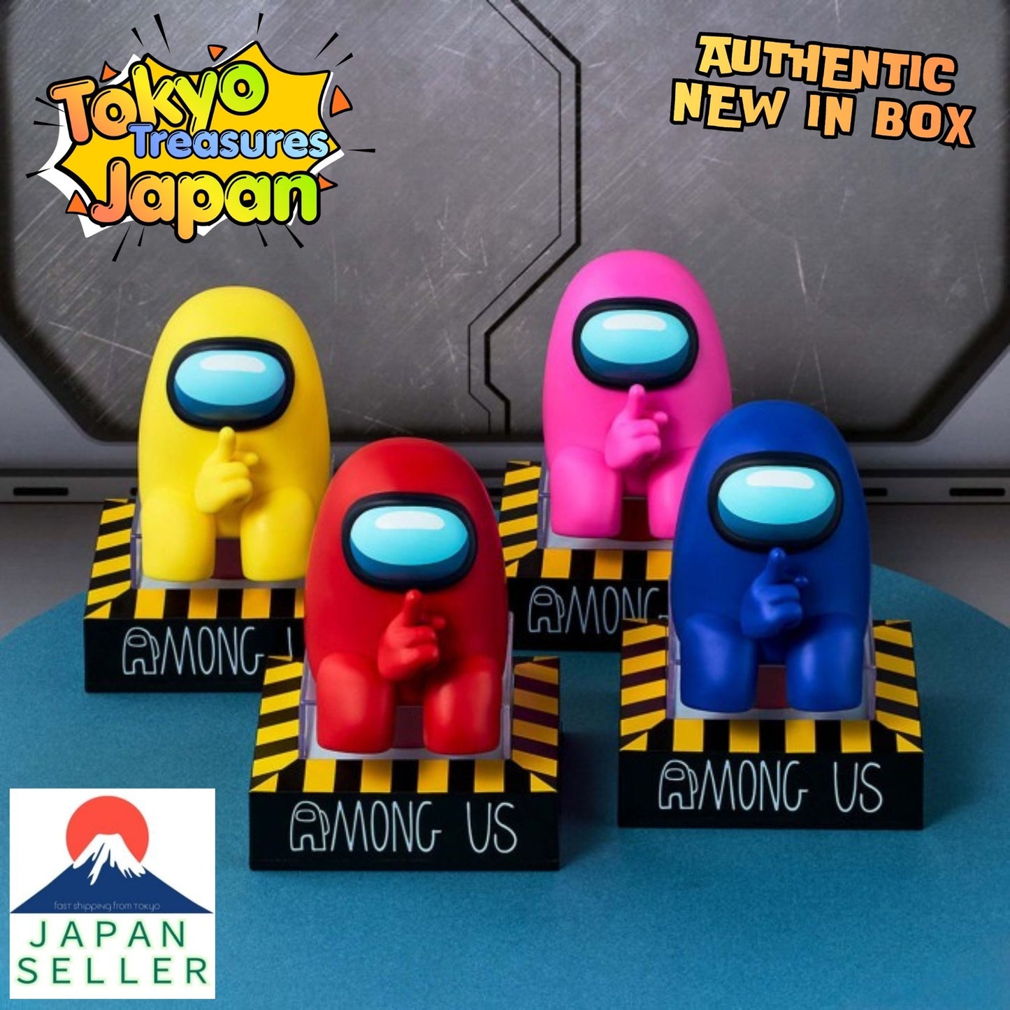 Among Us Monitor Top Figure Vol. 1 (Complete Set of 4 Types) Authentic Japan