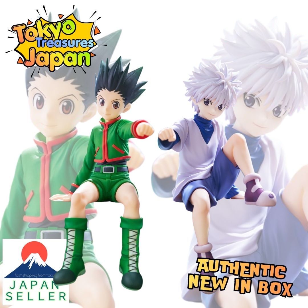 HUNTER×HUNTER Noodle Stopper Figure Gon & Killua Set of 2 types Authentic