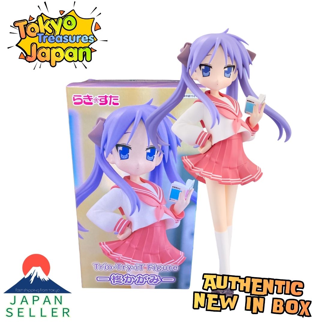 "Lucky Star" Trio-Try-iT Figure - Kagami Hiiragi -Authentic Japan Anime FuRyu
