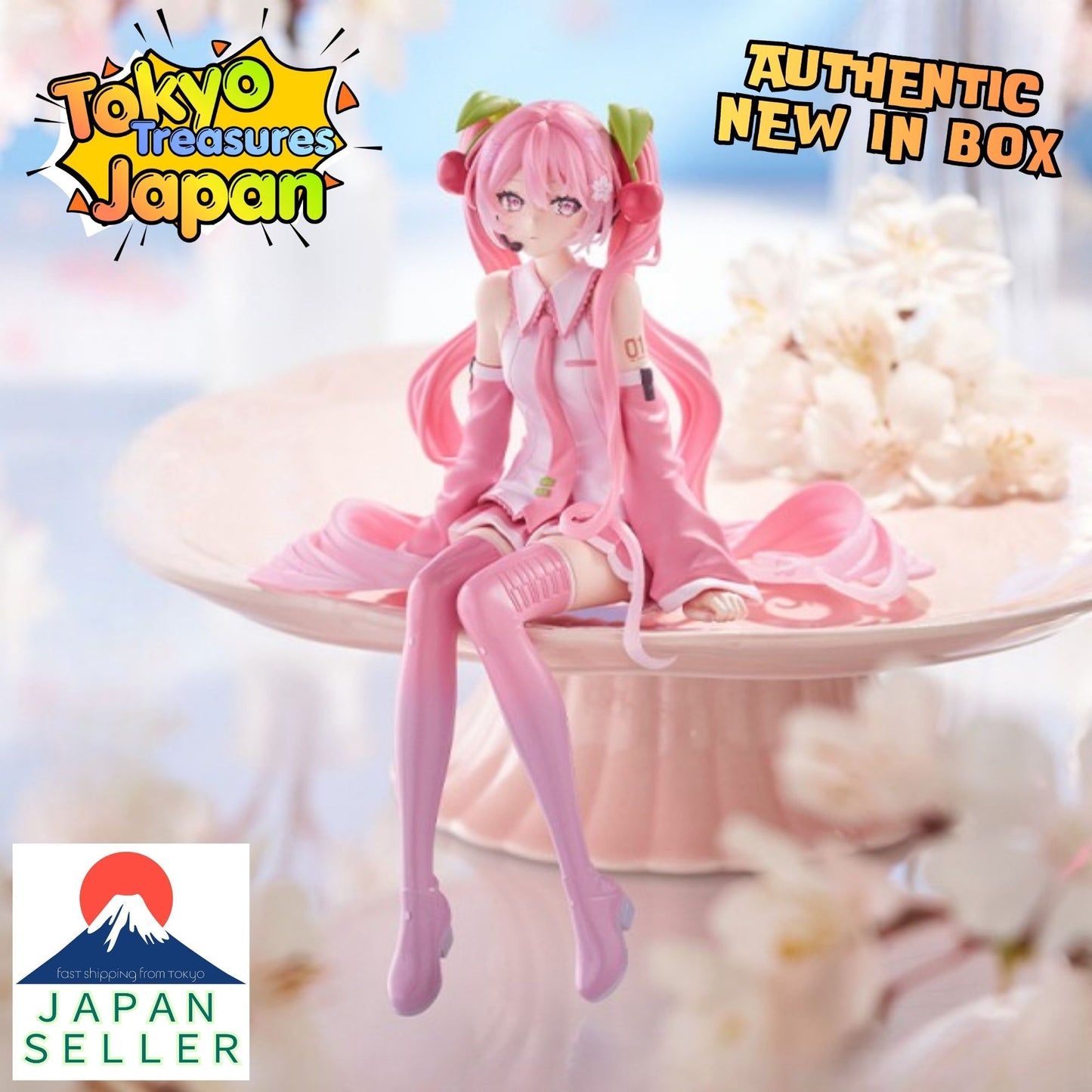Hatsune Miku Noodle Stopper Figure-Sakura Miku 2026 Authentic Japan