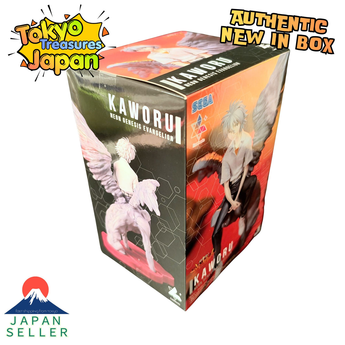 Neon Genesis Evangelion Luminasta Kaworu Figure Authentic Japanese Sega
