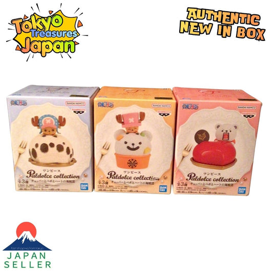 One Piece Paldolce Collection Chopper, Bepo, and the Heart Pirates 3-Piece Set