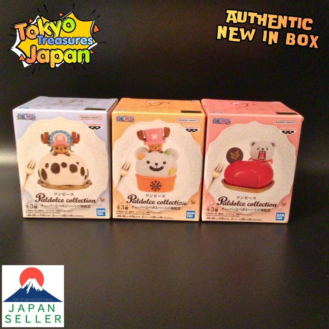 One Piece Paldolce Collection Chopper, Bepo, and the Heart Pirates 3-Piece Set