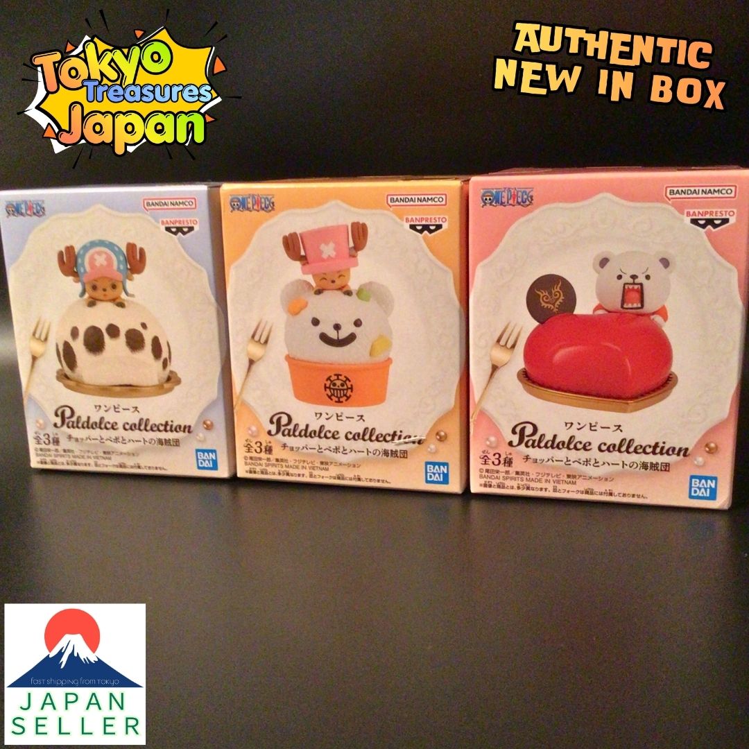One Piece Paldolce Collection Chopper, Bepo, and the Heart Pirates 3-Piece Set