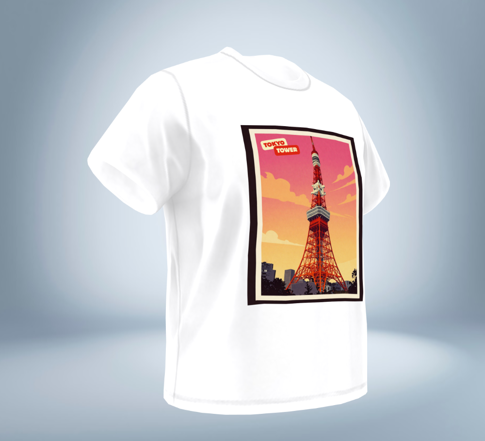 Tokyo Memories Vintage T-Shirt（White）Original Tokyo Treasures Japan