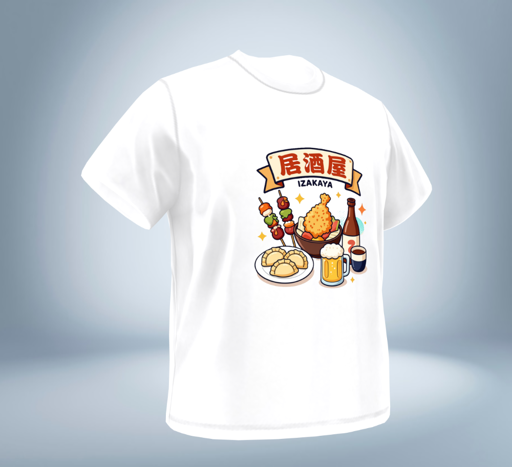 Japanese Izakaya Collection - T-Shirt（White）Original Tokyo Treasures Japan